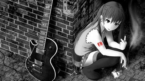 4k Anime Girl Guitar Wallpapers Wallpaper Cave