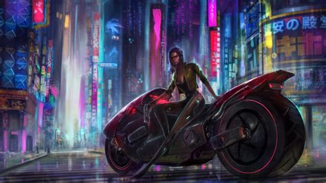 sci fi cyberpunk  ultra hd wallpaper background image