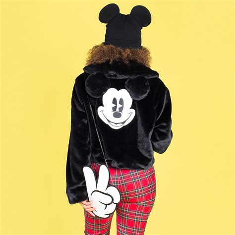 Mickey Mouse Faux Fur Jacket For Women By Cakeworthy Shopdisney