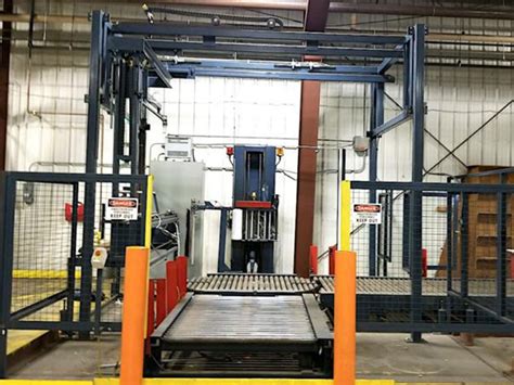 Used Wulftec Automatic Pallet Stretch Wrapper Sourceline Machinery