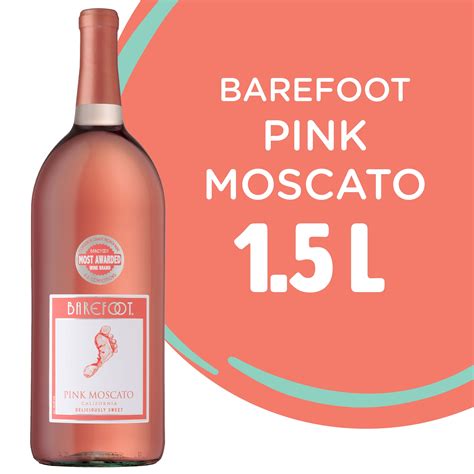 Barefoot Pink Moscato Sweet Rose Wine 15 L