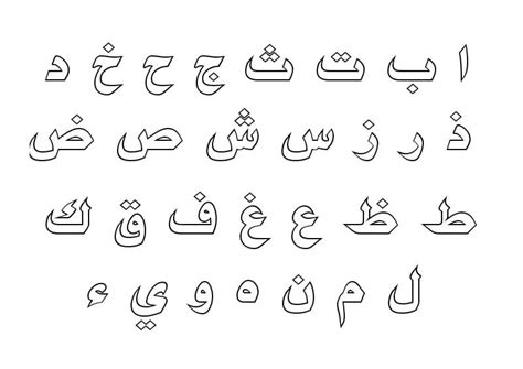 Arabic Alphabet Coloring Pages Pdf Asmahakhila