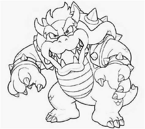 Super Mario Bros Bowser Coloring Pages – Colorings.net
