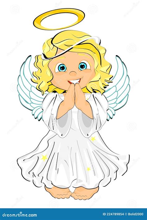 Cute Angel Cartoon Stock Illustration Illustration Of Blessing 224789854