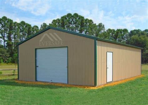 24x35 Prefab Garage Kit With Man Door Prefab Steel Buildings And Prices