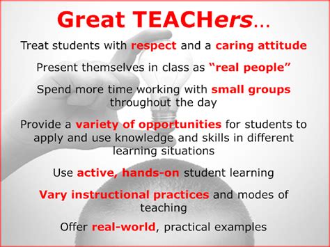 Here are some quotes from teachers and thought leaders on a variety of subjects that relate to motivation and success. Great teachers treat students with respect ~ Best Quotes 365