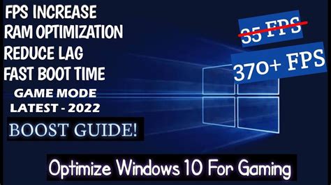 How To Optimize Windows 10 For Gaming Very Easy Steps Youtube