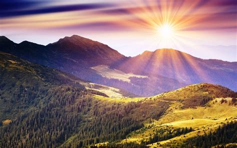 Mountain Sunrise Wallpapers Top Free Mountain Sunrise Backgrounds Wallpaperaccess