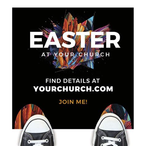 Cmu Crown Easter Floor Sticker Church Banners Outreach Marketing