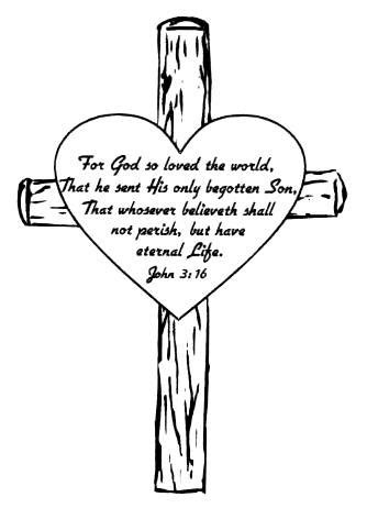 Free these pictures of this page are about:printable verse john 3 16. 5 Printable Cross Coloring Pages for Kids | Cool Christian ...