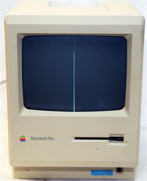 Its beige case contained a 9 in (23 cm) monitor and came with a keyboard and mouse. Apple Macintosh Plus 1Mb Model M0001A Personal Computer # ...