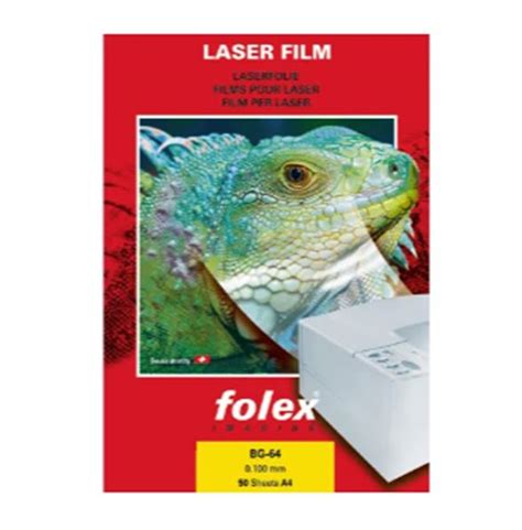 Folex Film Laser Bg 64 100 My A4 Bis Kohler