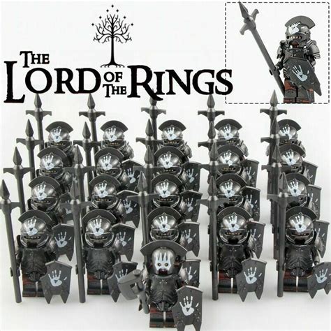 21pcsset Uruk Hai Armored Spear Army The Lord Of The Rings Custom