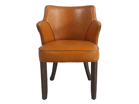 Explore our selection of leather wing chairs and leather accent chairs. Wooden Leg Retro Genuine Leather Armchair