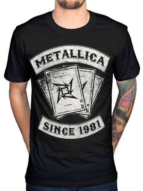 Summer Sleeves New Fashion T Shirt O Neck Awdip Mens Official Metallica Dealer Since 1981 Heavy