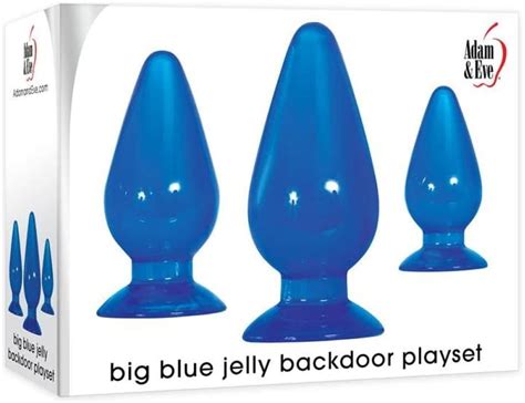 Adam And Eve Big Blue Jelly Backdoor Playset Blue Health And Household