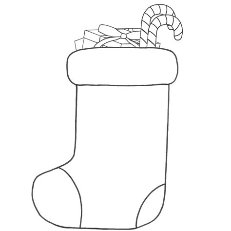 Printable Stocking Coloring Pages Printable Templates