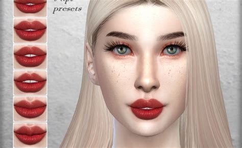 Plump Lip Presets Fs02 Famsimsss On Patreon Sims 4 Body Mods Sims 4