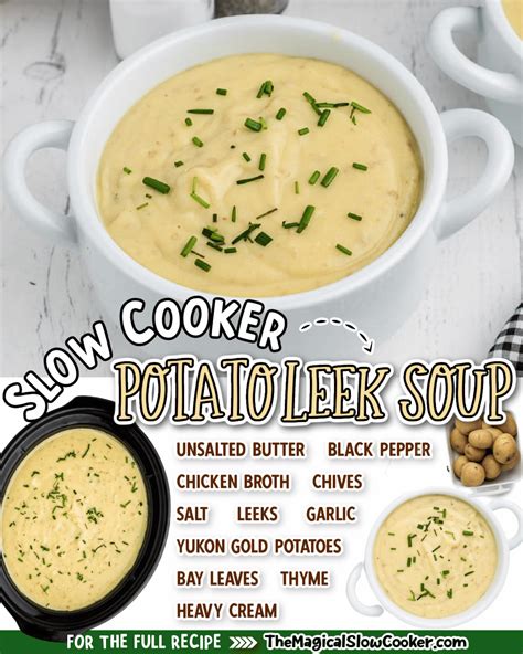 Slow Cooker Potato Leek Soup The Magical Slow Cooker