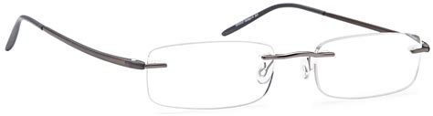 av minimalist rimless reading glasses for men and women in stainless steel and tr90 temple arms