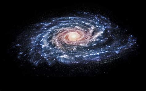 Statt einer flachen scheibe um einen dicken kern wird die milchstraße dazu an den rändern immer dicker: Milky Way nearly collided with a smaller galaxy in cosmic ...