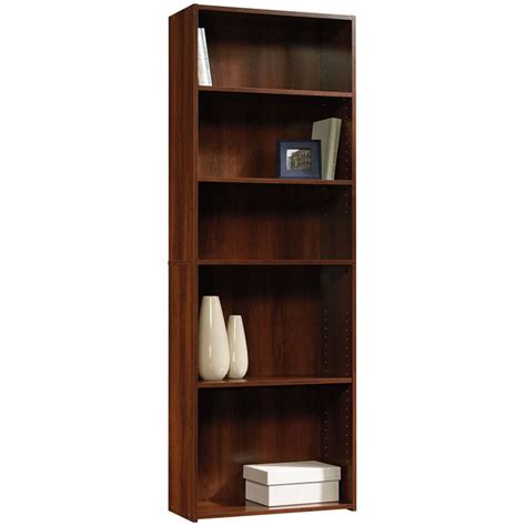 Sauder Beginnings Engineered Wood 5 Shelf Bookcase In Brook Cherry