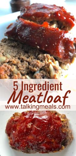 5 Ingredient Easy Meatloaf Without Breadcrumbs ~ Talking