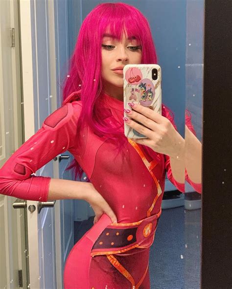 Sabrina Carpenter Dressed Up In A Lava Girl Costume For Halloween 2