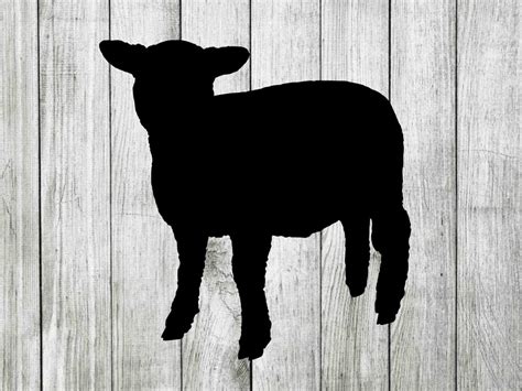 Baby Lamb Svg Sheep Svg Baby Lamb Clipart Cut Files For Etsy