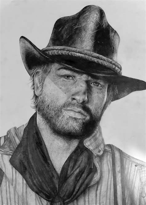 15 Year Artist Had To Draw Arthur Morgan After My First Play Through