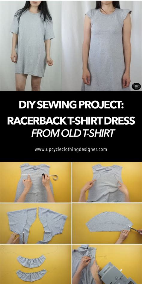 Diy Racerback T Shirt Dress In 2020 T Shirt Dress Shirt Dress