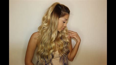 Follow this tutorial to learn how to put in clip in hair extension so that they look natural and sexy. New Ombre Clip-In Extensions by Bellami Hair - YouTube