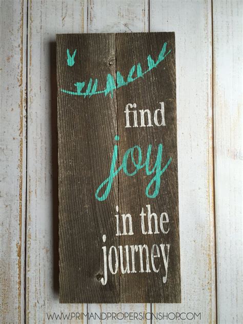 Find Joy In The Journey Hand Painted Typography Sign