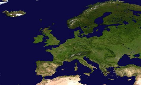 Satellite Map Of Europe Political Outside Gambaran