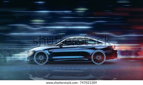 High Speed Sports Car Futuristic Concept Stock Illustration 747021289