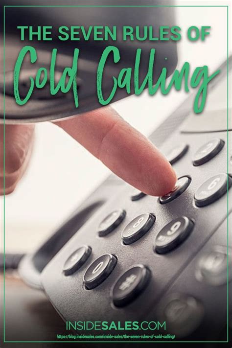 The Seven Rules Of Cold Calling Cold Calling Rules Infographic