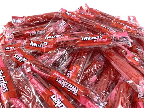 Valentines Twizzlers Pull N Peel Cherry Licorice Single Twist Candy