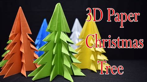 Papercraft Christmas Tree 3d Paper Christmas Tree Diy Tutorial I Paper