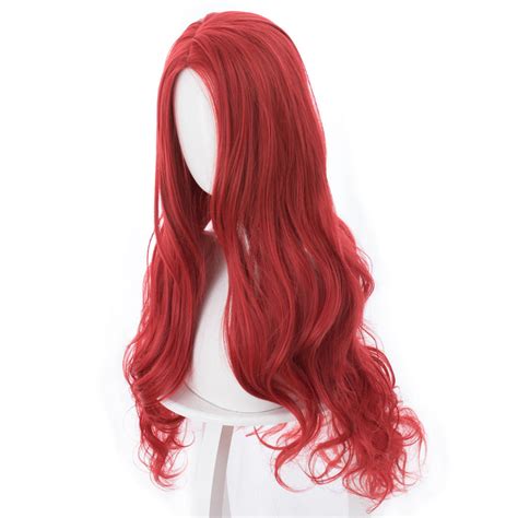 2018 Aquaman Mera Cosplay Wig Red 85cm