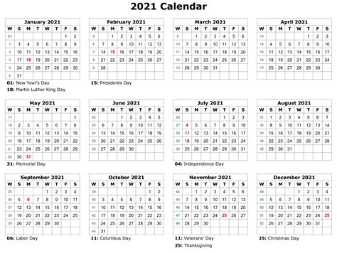 19 free printable yearly calendar templates for 2021 in microsoft word format. Take 2021 Printable Calendar Free | Calendar Printables ...
