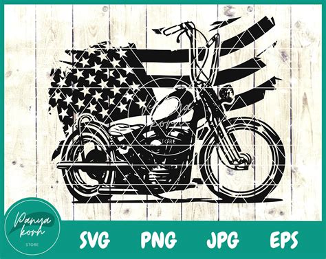 Us Motorcycle Svg Motorcycle Svg Chopper Svg Chopper Svg Etsy