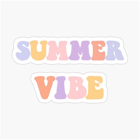 Summer Vibe Sticker By Avejane Summer Vibes Vibes Tumblr Stickers