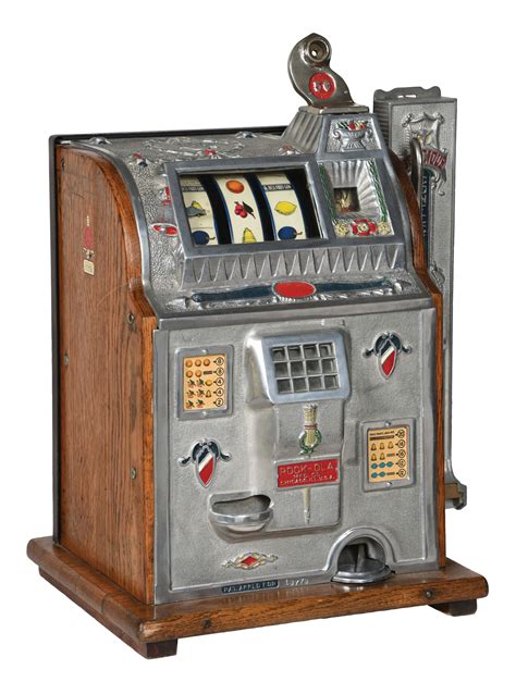 Lot Detail 5¢ Mills Rock Ola Revamp Slot Machine With Side Vender