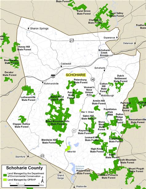 Schoharie County Map Nys Dept Of Environmental Conservation