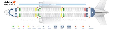 Seat Map Airbus A321 200 Jetstar Best Seats In The Plane