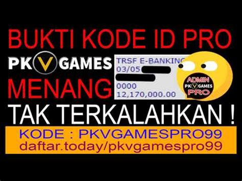 Daftar id pro pkv 100% aktif, di pkv games. ASTAGA! KODE ID PRO PKV GAMES INI TAK TERKALAHKAN OLEH ...