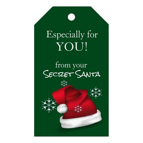 Official Secret Santa T Tags Zazzle Santa T Tags Secret