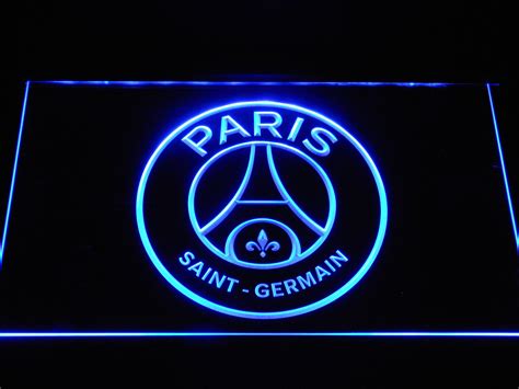 Paris Saint Germain Fc Crest Led Neon Sign Safespecial