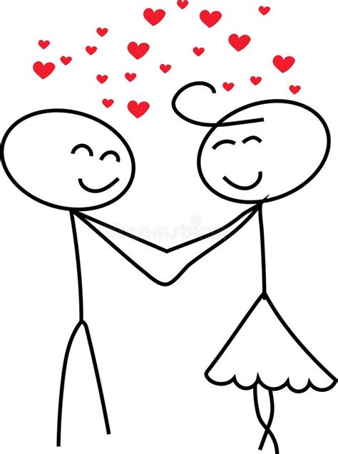 Stick Figure Couple Love Stock Illustrations 1054 Stick Figure