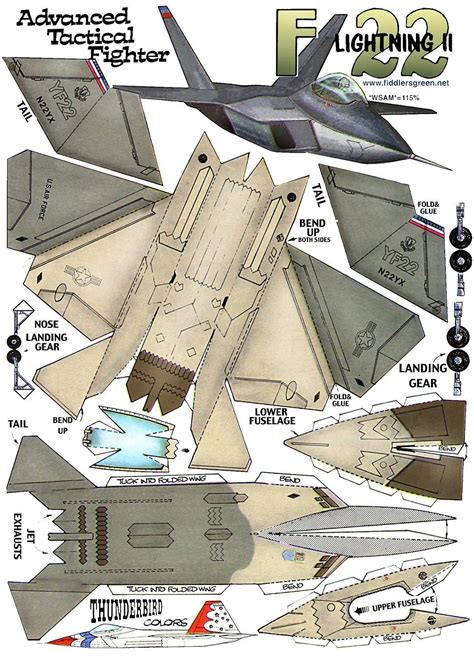 Papercraft Papercraft Templates Planes